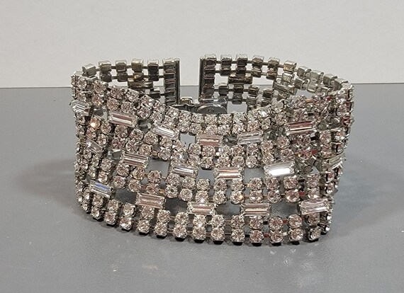 rhinestone bracelet wide carolee