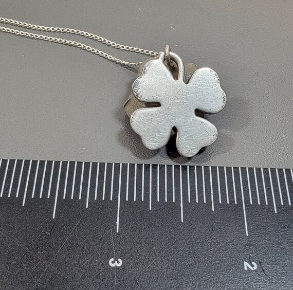 clover necklace sterling silver four leaf clover pendant View 3