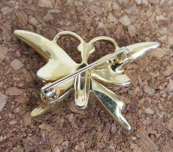 Butterfly BROOCH Jomaz High quality rhinestone  V… - image 6