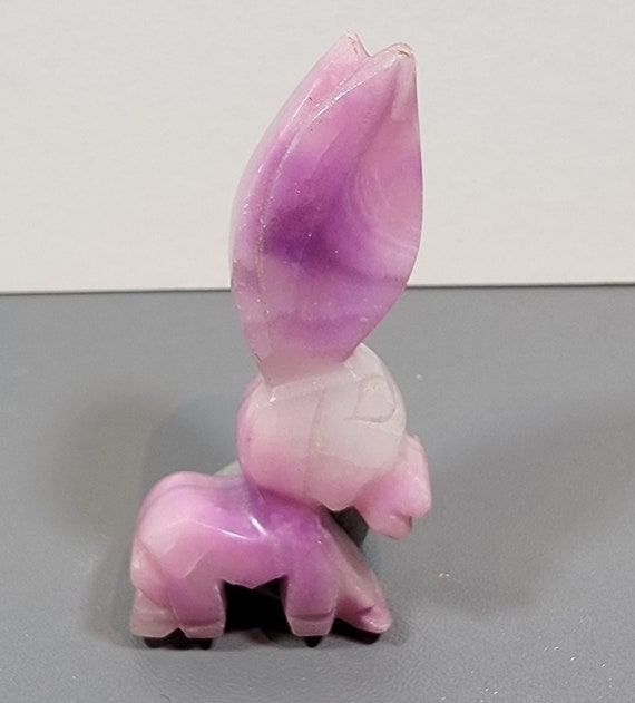 purple burro brooch Mexican dyed onyx charming donkey pin