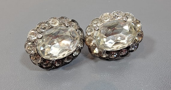 Eisenberg earrings Sterling quality Screw large stones