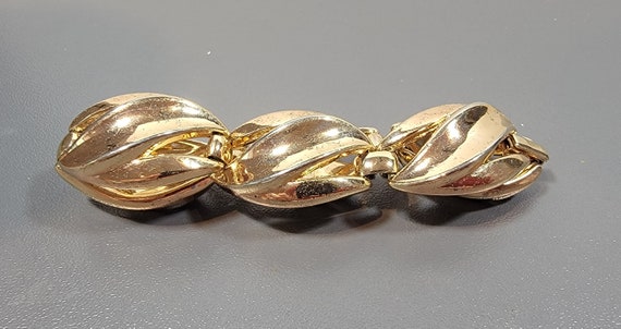 trifari bracelet golden link Bracelet Vintage Tri… - image 2