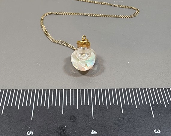 floating opal pendant gold filled in original box - image 5