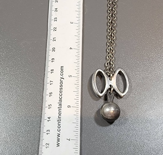 brutalist necklace pewter dangle Tyr Sweden jewel… - image 2