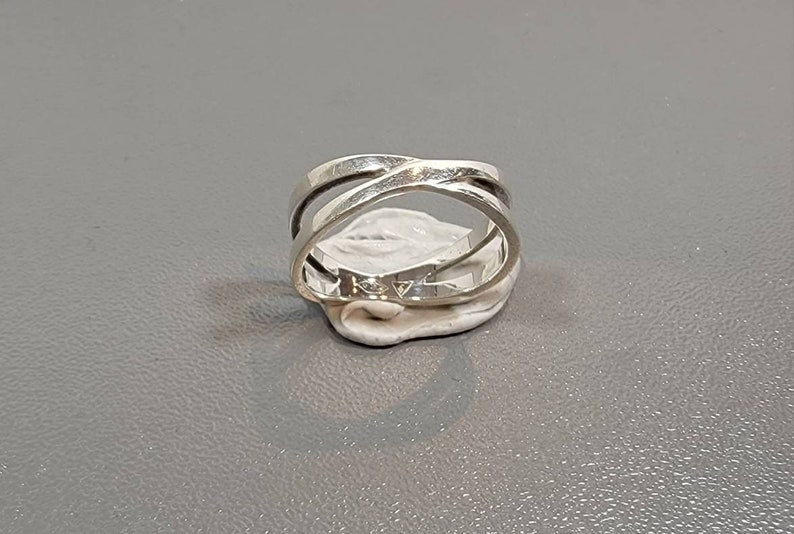 sterling silver band ring stacking style usa 6.5 image 10