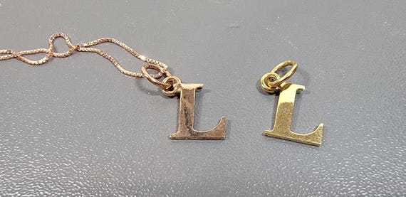 Initial pendant L thomas sabo sterling silver rose gold or yellow gold