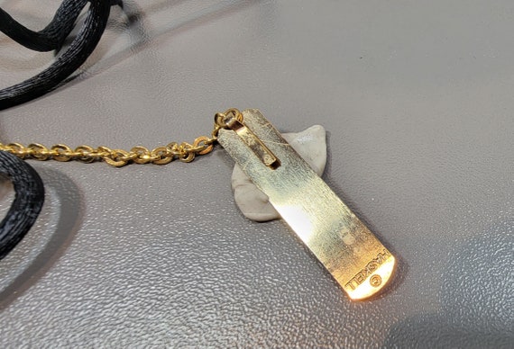 Miriam Haskell fortune cookie pendant seventies n… - image 5