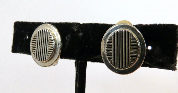 Ralph Lauren earrings small classic clips silver … - image 1