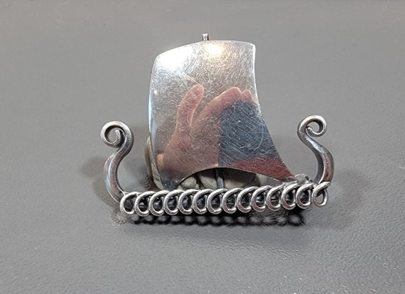 viking brooch long boat dragon boat Anton Michelsen design