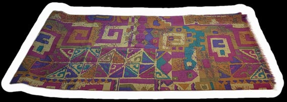 Wool scarf oblong vintage Paul smith double sided… - image 4