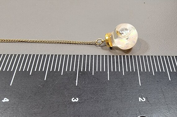 floating opal pendant gold filled in original box - image 6