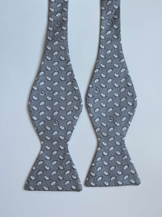Gulf Oyster Silk Bow Tie NOLA Couture Grey Tie  NW