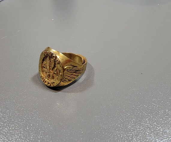 junior pilot ring adjustable American airlines aviation collectible