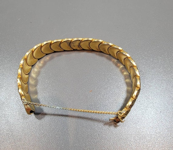 damascene bracelet vintage Spanish jewelry bangle… - image 9