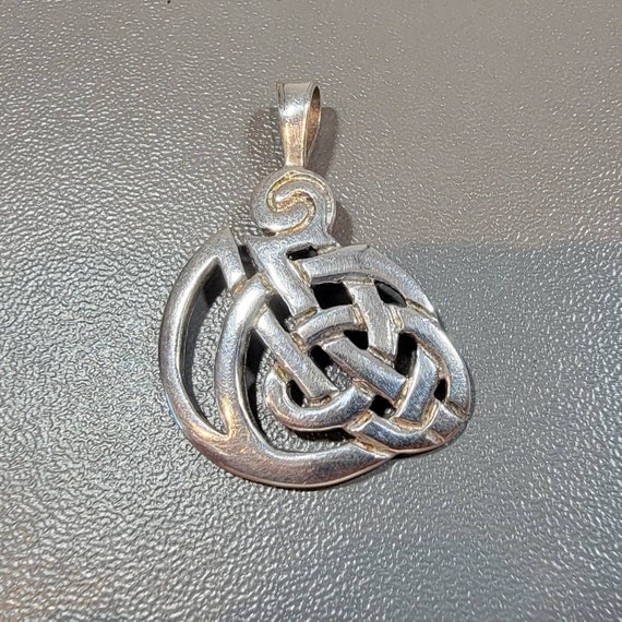 celtic pendant sterling silver Irish made hallmar… - image 4