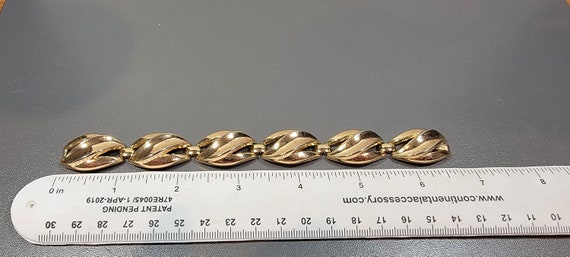 trifari bracelet golden link Bracelet Vintage Tri… - image 6