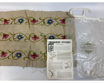 Elsa Williams Needlecraft Creations Embroidery Finished Piece 20" X 12"