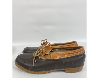 Botas bajas de cuero marrón claro para hombre LL Bean, talla 13 N, fabricadas en EE. UU.