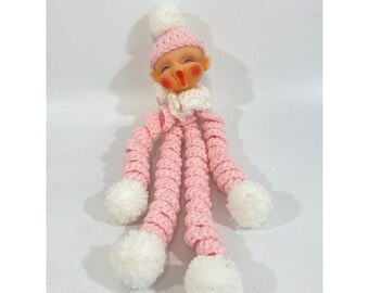 Vintage 1950s Rushton Star Creation Pastel Pink Blue Mini Baby
