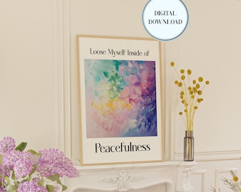 Arte murale ispiratrice per l'arredamento della casa Affermazioni positive per l'arredamento dell'ufficio Stampe artistiche digitali motivazionali da parete