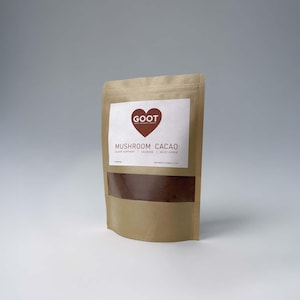 Cacau orgânico de cogumelo para suporte do sono Chocolate quente relaxante com extrato de reishi e maracujá, vegano, sem OGM, sem glúten