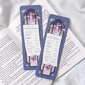 Fantasy Romantik Quittung Lesezeichen | Fantasy Lesezeichen | Enemies to Lovers Lesezeichen | Bücherwurm Geschenk | Buchliebhaber | Fantasy-Romanze