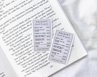 Dark Book Tropes Sticker | Purple Book Tropes Receipt Sticker | Kindle Sticker | Bookish Sticker | Reader | Book Lover