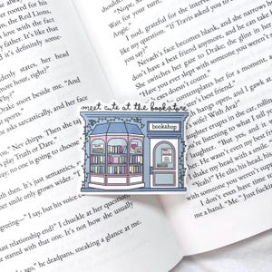 Bookish Kindle Sticker | Meet Cute At The Bookstore | Kindle Sticker | Bookish Sticker | Reader | Book Lover | Bookshop Sticker