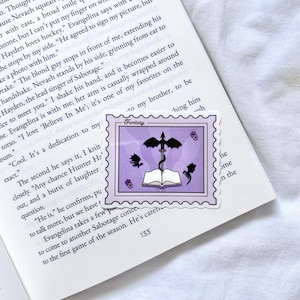 Fantasy Dragon Vinyl Sticker | Fantasy Stamp Sticker | Kindle Sticker | Fantasy Sticker | Fantasy Reader | Dragon Lover | Fantasy Gift