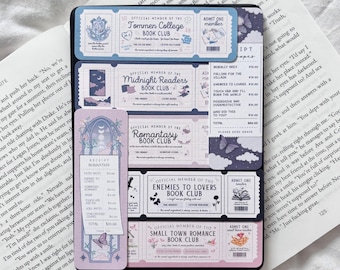 Mini Bookmarks | Tiny Bookmark Kindle Inserts | Cute Little Teeny Bookmarks | Romance Reader | Readers Gift | Bookish Gift