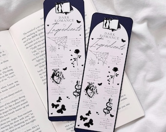 Dark Romance Bookmark | Dark Romance Ingredients Bookmark | Bookish Gift | Book Lover | Romance Reader