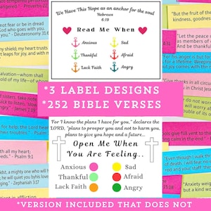 DIY Bible Verse Jar download, scripture jar kit, Bible verse gifts, Christian Gift, Read Me When jar, inspiration jar, Christian craft