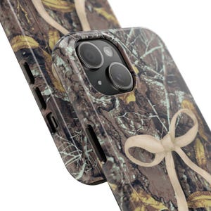 Personalized Camo Phone Case with Bow: Impact-Resistant TPU Lining image 8