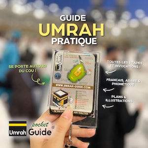 Omra Duas dépliant | Cartes Omra, cartes Dua autour du cou, Umra Dua | Doua Adultes | Guide de la Omra | livre de la Omra | Umrah | Hajj