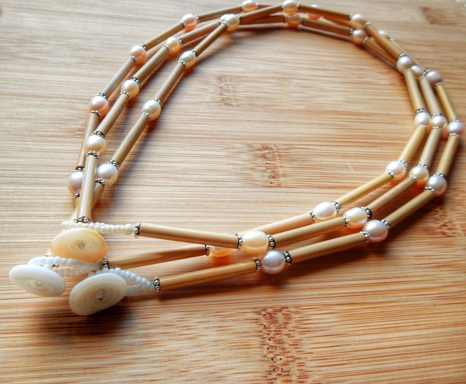 Kauai Bamboo Jewelry Hawaiian Bamboo Pearl and Sterling Etsy
