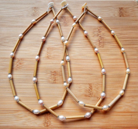 Kauai Bamboo Jewelry Hawaiian Bamboo Pearl and Sterling Etsy