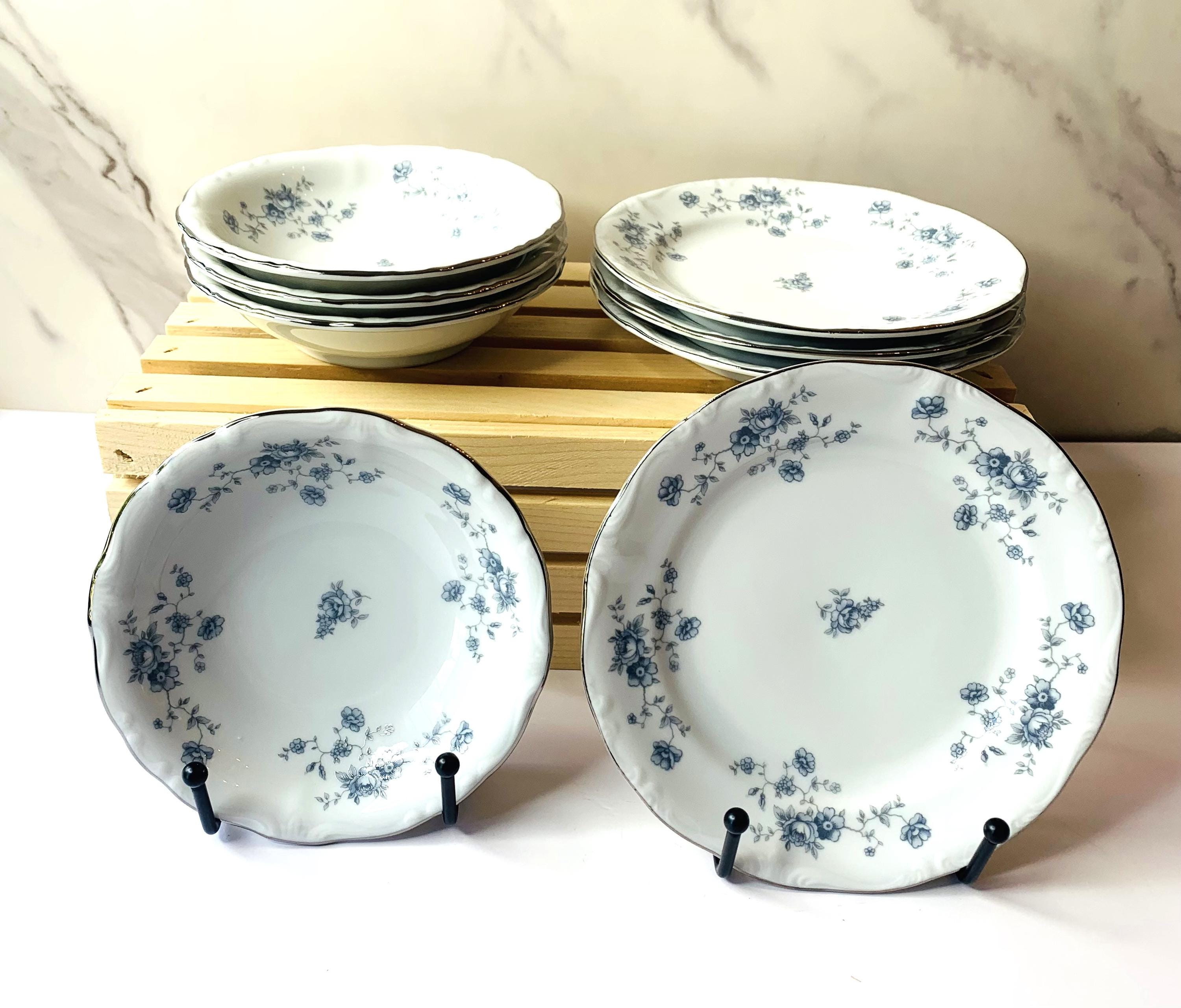 Blue Flower Vintage Dishes - Etsy