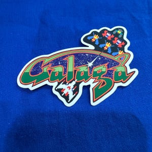 ARCADE Galaga Arcade gestanzter matter Vinyl-Aufkleber