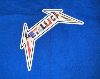 METALLICA’s through the years die-cut vinyl matte sticker