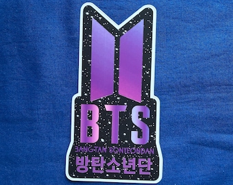 BTS gestanste matte vinylsticker
