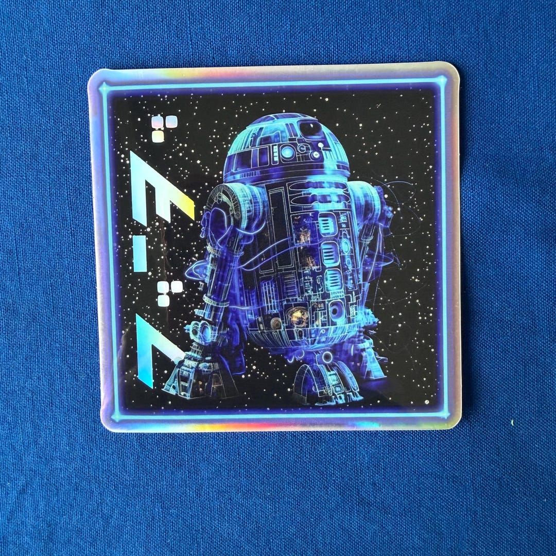 R2 Sticker STAR WARS R2-D2 Art Die-cut Holographic Glossy Sticker - Etsy