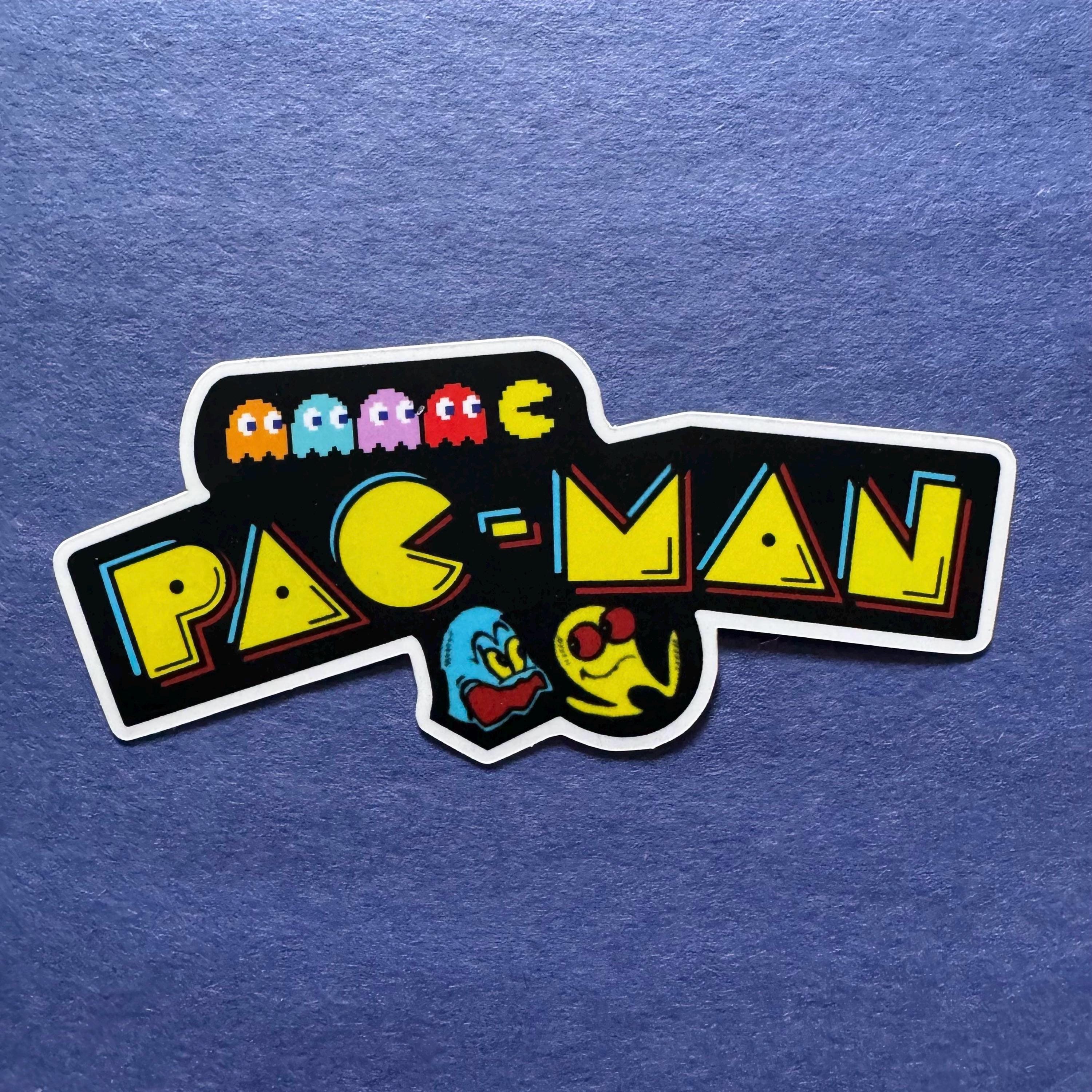 Monogram Pacman ARCADE Pac-man Arcade Die-cut Matte Vinyl Sticker - Etsy
