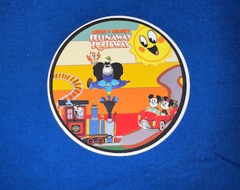 DISNEY Mickey&Minnie’s Runaway Railroad die-cut vinyl matte sticker