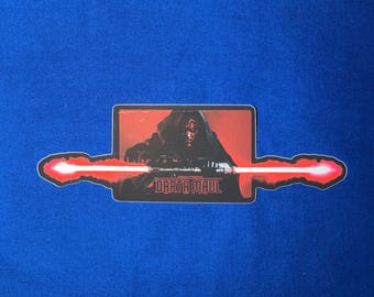 STAR WARS Darth Maul art die-cut vinyl matte sticker