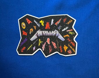 METALLICA give me METAL artist influence bands die-cut vinyl matte sticker
