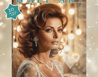 Sophia Portrait Junk Journal Paper: Vintage Collage Art (Digital Download PDF)