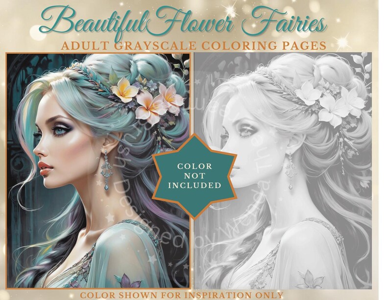 30 Flower Fairies Coloring Pages Kids And Adult Coloring Book