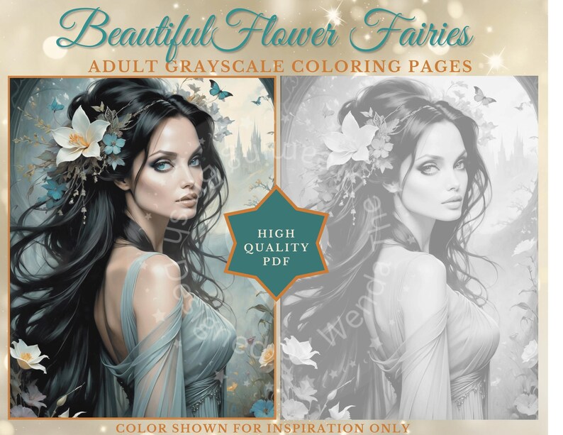 30 Flower Fairies Coloring Pages Kids And Adult Coloring Book