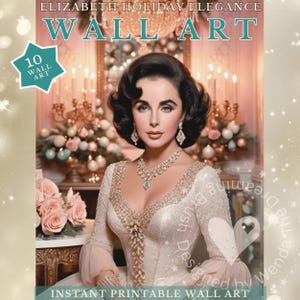 Elizabeth Wall Art: Holiday Elegance Collage Sheets (Digital Download PDF)