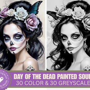 Day of the Dead – Painted Souls | 60 Gothic Digital Art Prints, Dark Fantasy Wall Art, Vampire Bride Decor, Instant Download